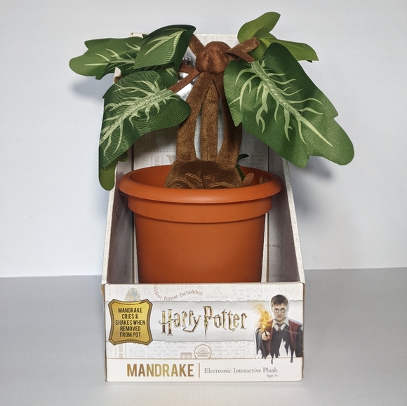 Harry Potter Mandrake Animated Interactive Plush Toy THE NOBLE COLLECTION NEW - Picture 1 of 9